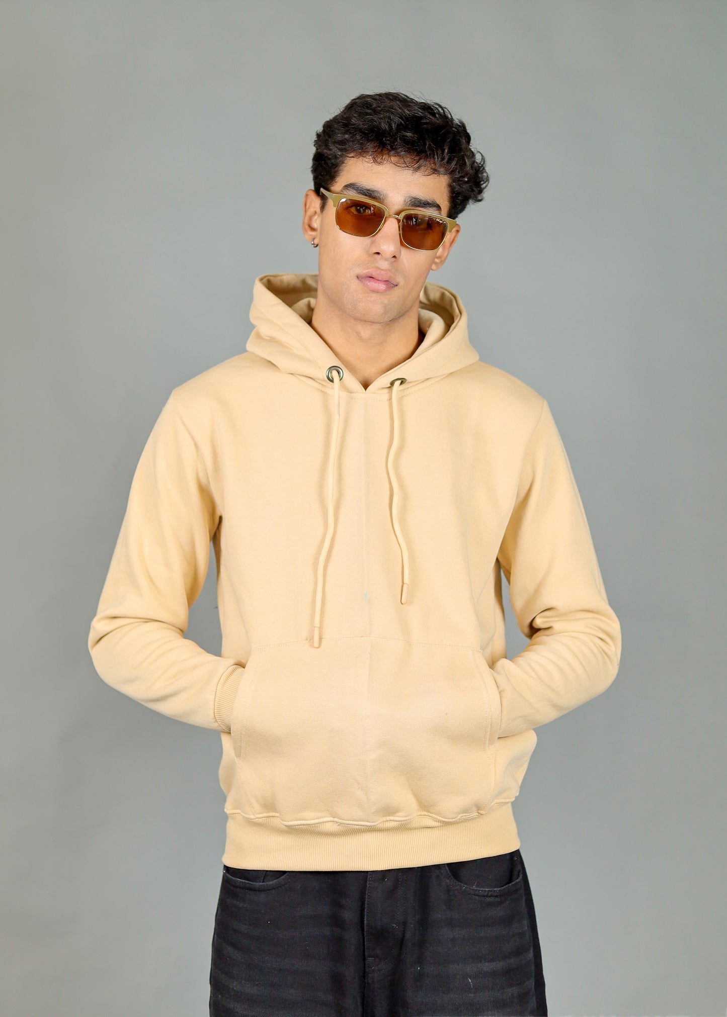 Men's Premium Beige Hoodie