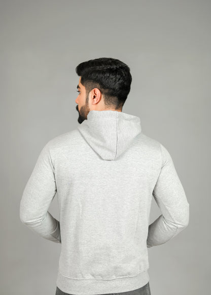 Men's Solid Grey Hoodie