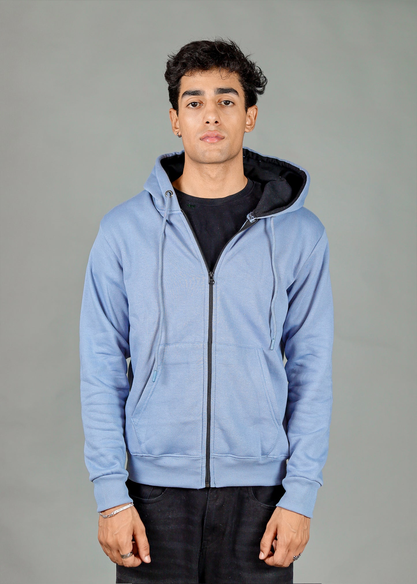 Men's Premium M.Grey Zipper Hoodie