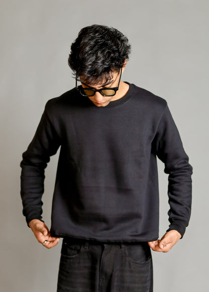 Men's Premium Black Sweatshirt