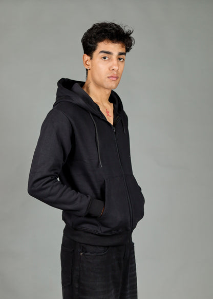 Men's Premium Black Zipper Hoodie