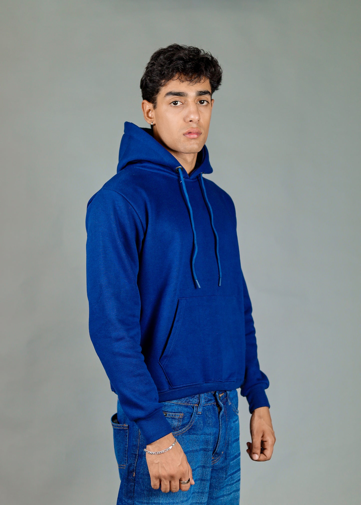 Men's Premium Navy Hoodie