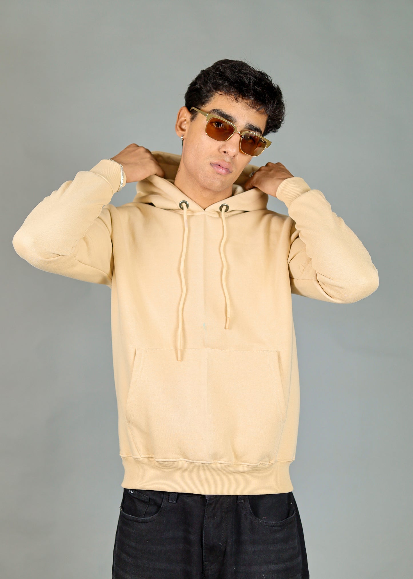 Men's Premium Beige Hoodie