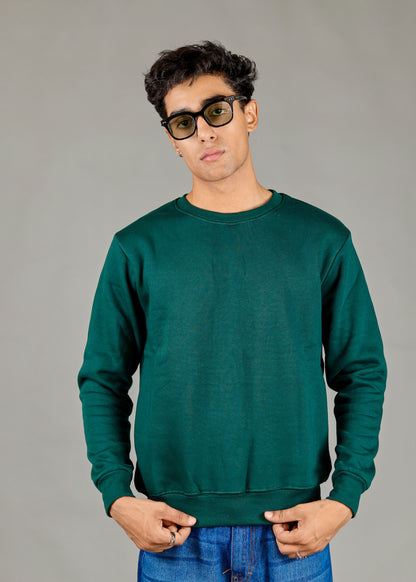 Men's Premium Bottle Green Sweatshirt