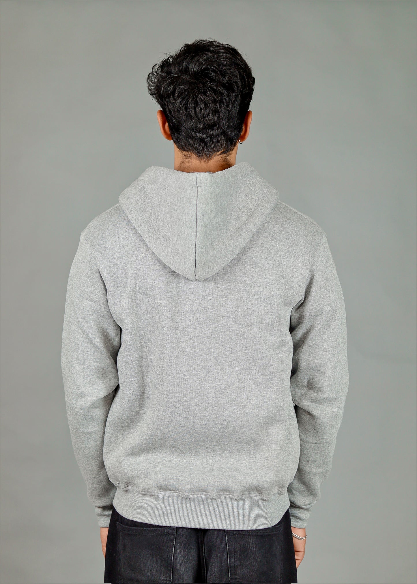 Men's Premium Grey Zipper Hoodie