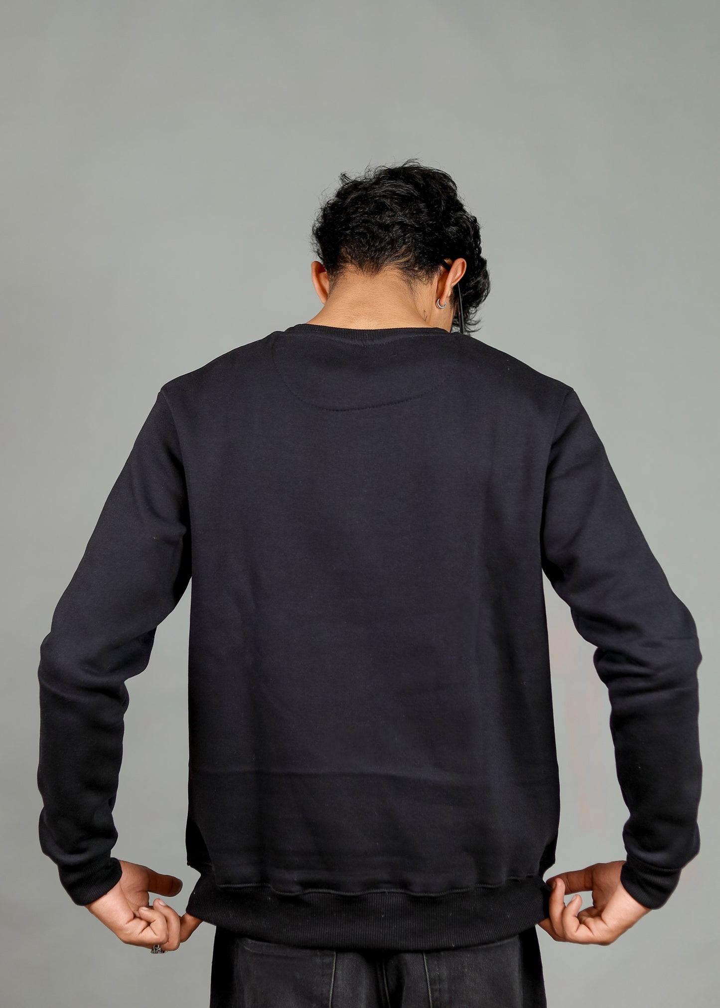 Men's Premium Black Sweatshirt