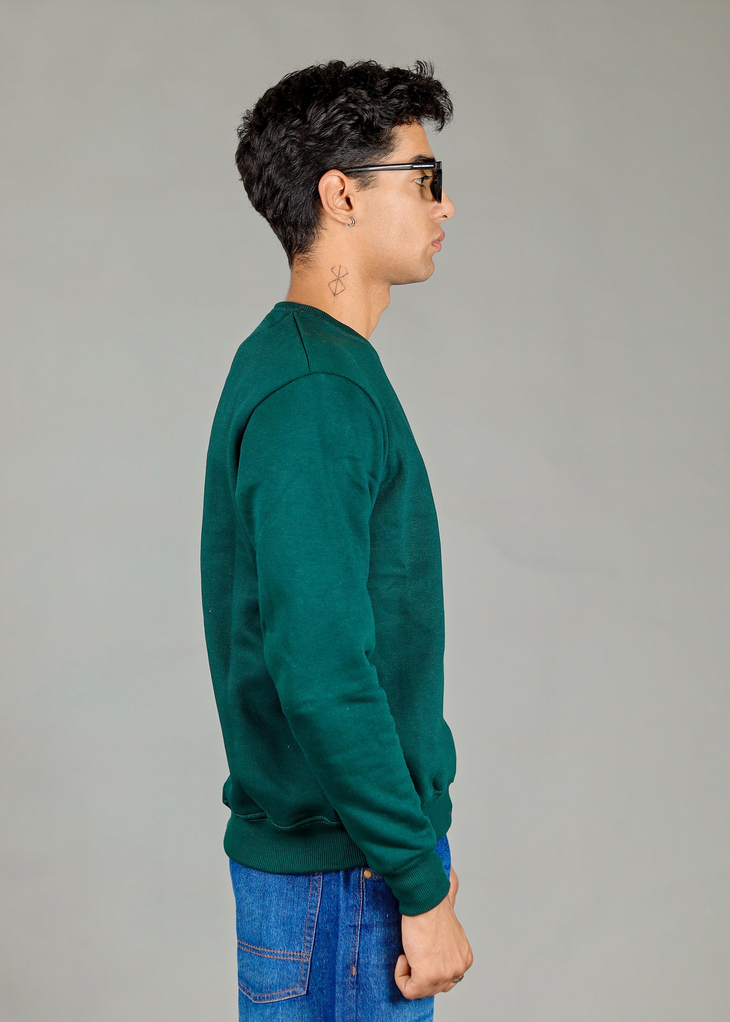 Men's Premium Bottle Green Sweatshirt