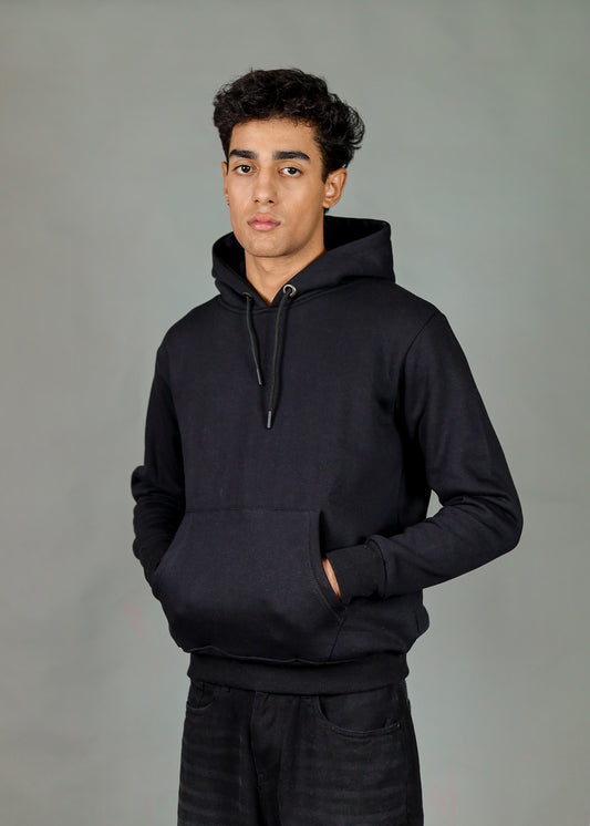 Men's Premium Black Hoodie