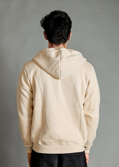 Men's Premium Beige Zipper Hoodie