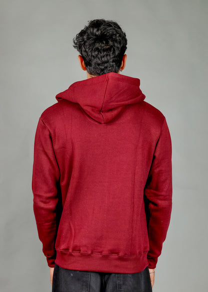 Men's Premium Wine Zipper Hoodie