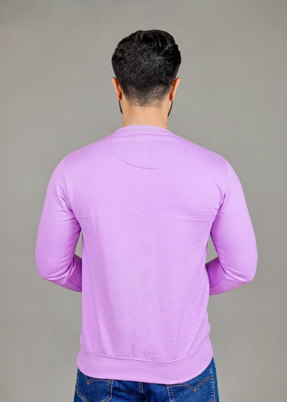 Men's Solid Lavender Sweatshirt