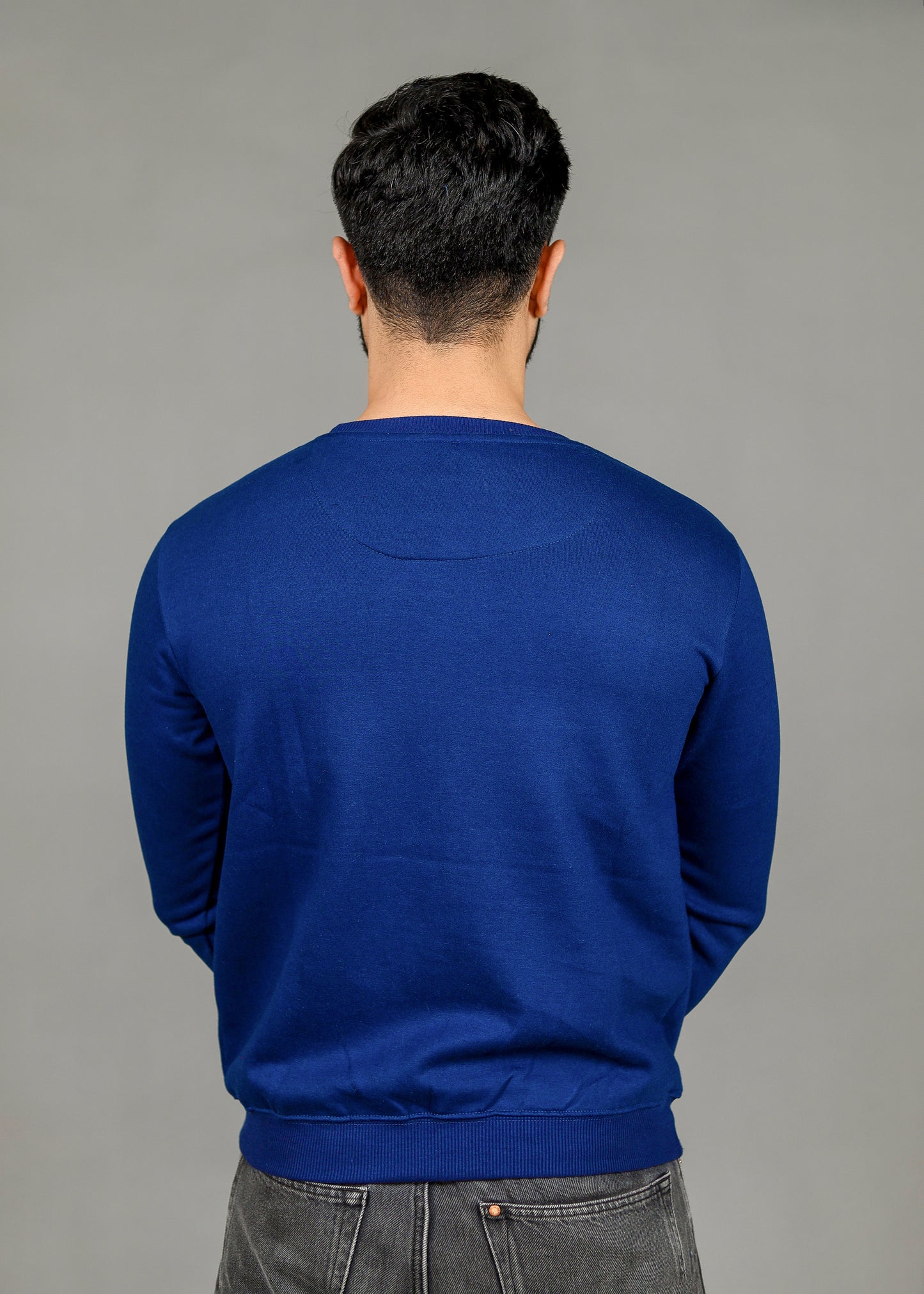 Men's Solid Navy Sweatshirt