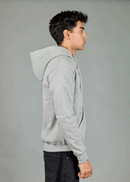 Men's Premium Grey Zipper Hoodie