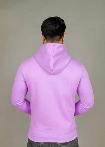 Men's Solid Lavender Hoodie